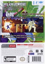 Box back cover for Dragon Ball Z - Budokai Tenkaichi 3 on the Nintendo Wii.